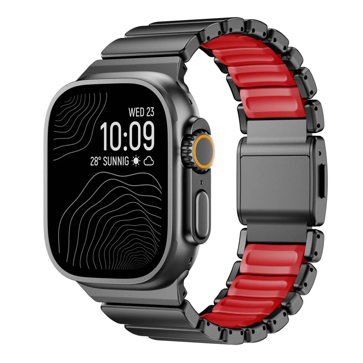 Titanium Silicone Magnetic Strap for Apple Watch