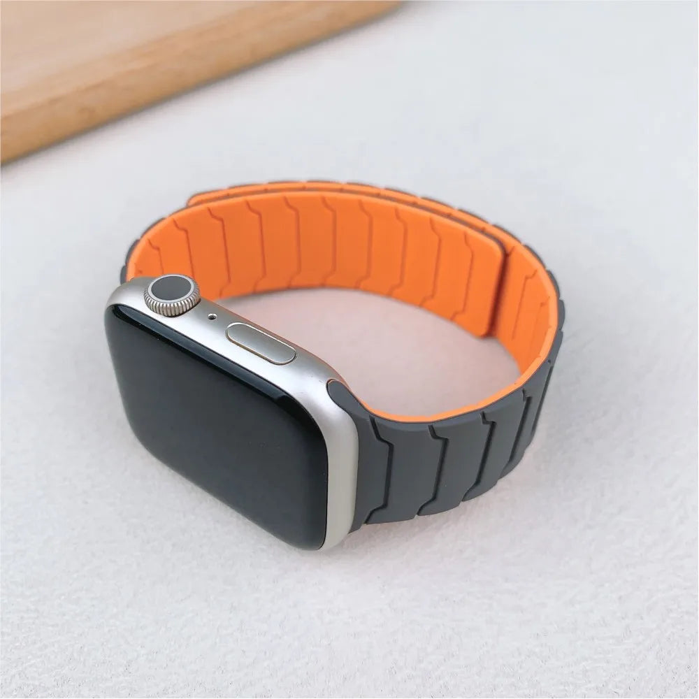 Magnetic Silicone Sport Strap for Apple Watch
