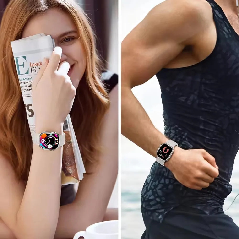 Magnetic Silicone Sport Strap for Apple Watch