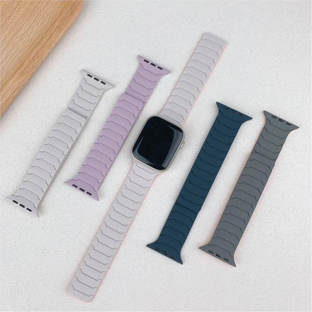Magnetic Silicone Sport Strap for Apple Watch
