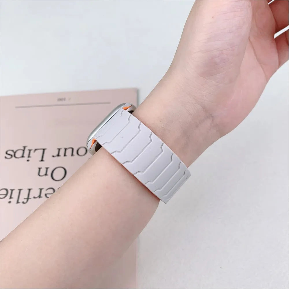Magnetic Silicone Sport Strap for Apple Watch