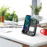 3 in 1 Wireless Charger with Alarm Clock For IPhone - Apple Watch & Airpods Pro