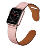 Leather Pin-and-Tuck Strap for Apple Watch