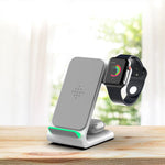 3 in 1 Fast Wireless Charger Dock for Iphone - Apple Watch & AirPods