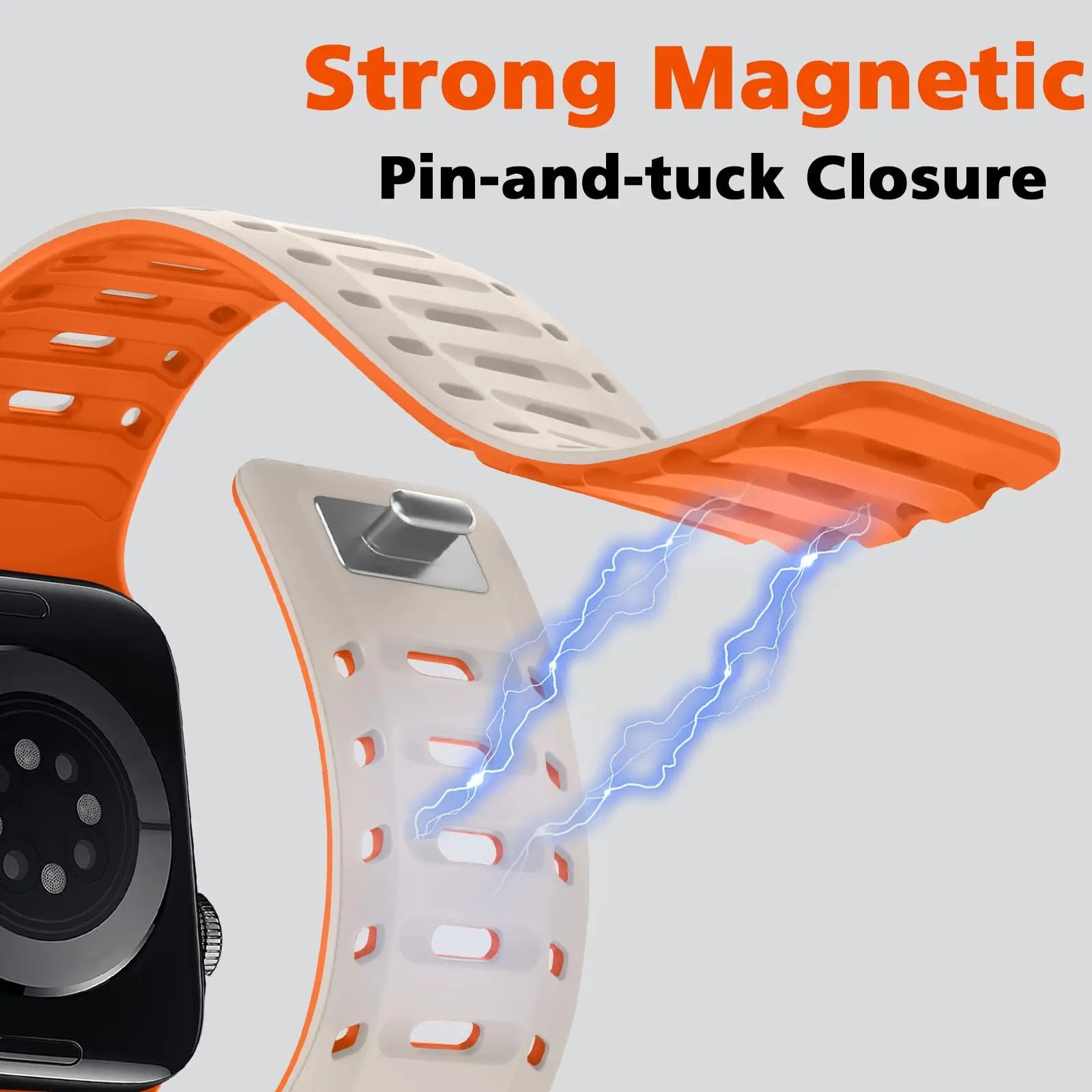 Sport Silicone Magnetic Strap For Apple Watch