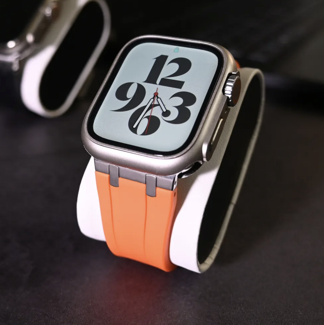 Ultra Butterfly Clasp Silicone Strap for Apple Watch