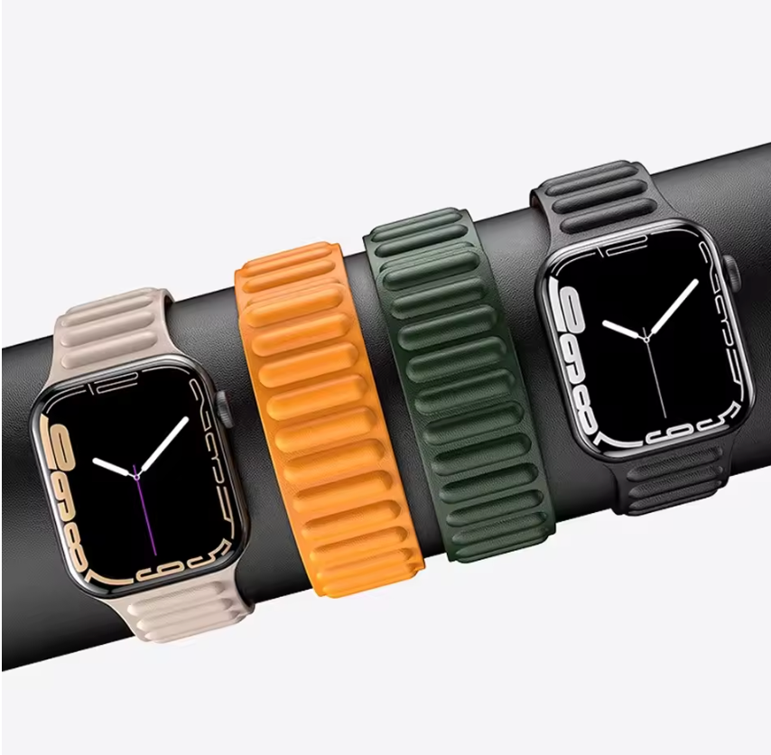 Leather Link Magnetic Strap for Apple Watch