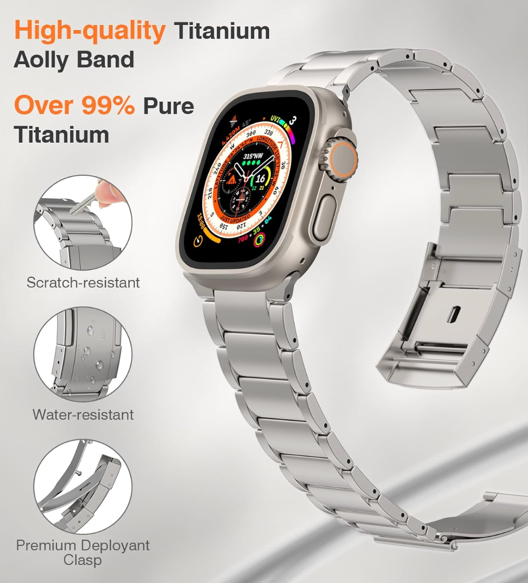 Titanium Steel Strap for Apple Watch