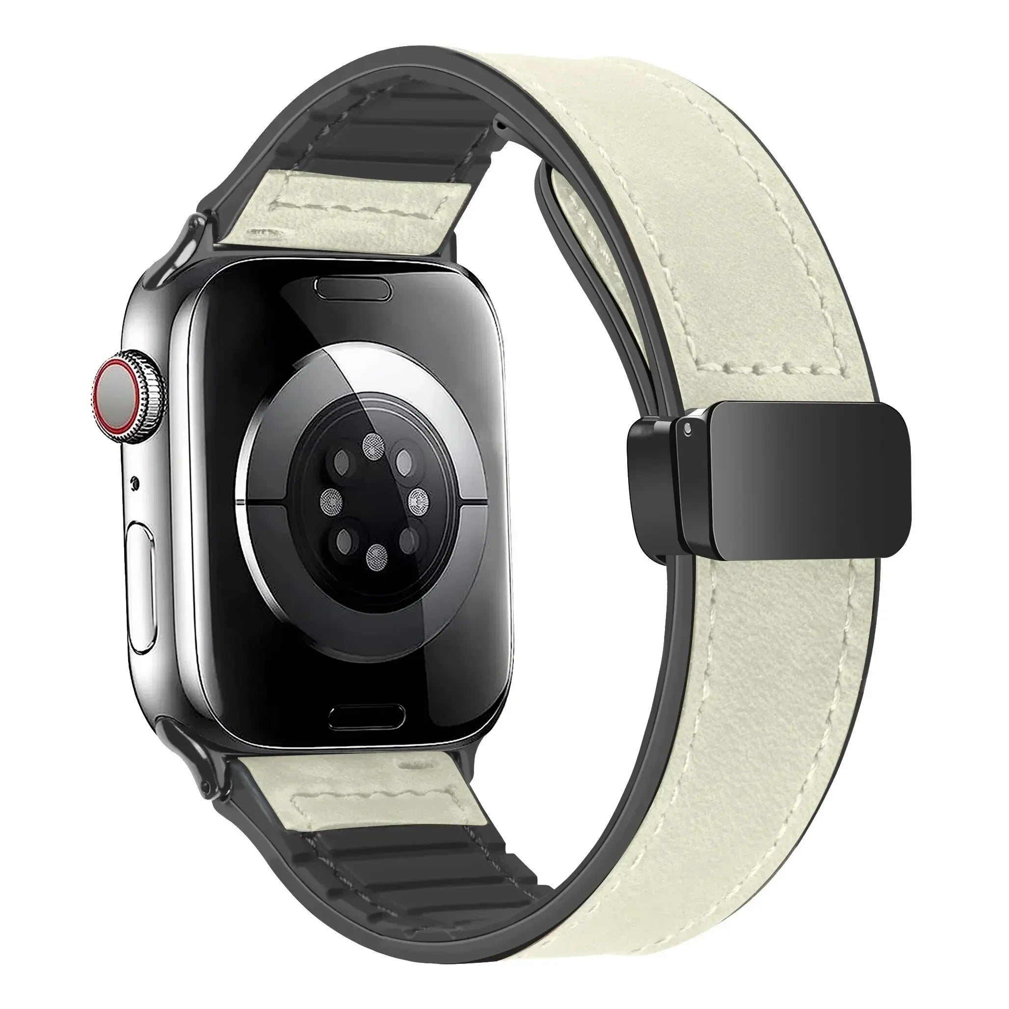 Leather and Silicone Strap For Apple Watch