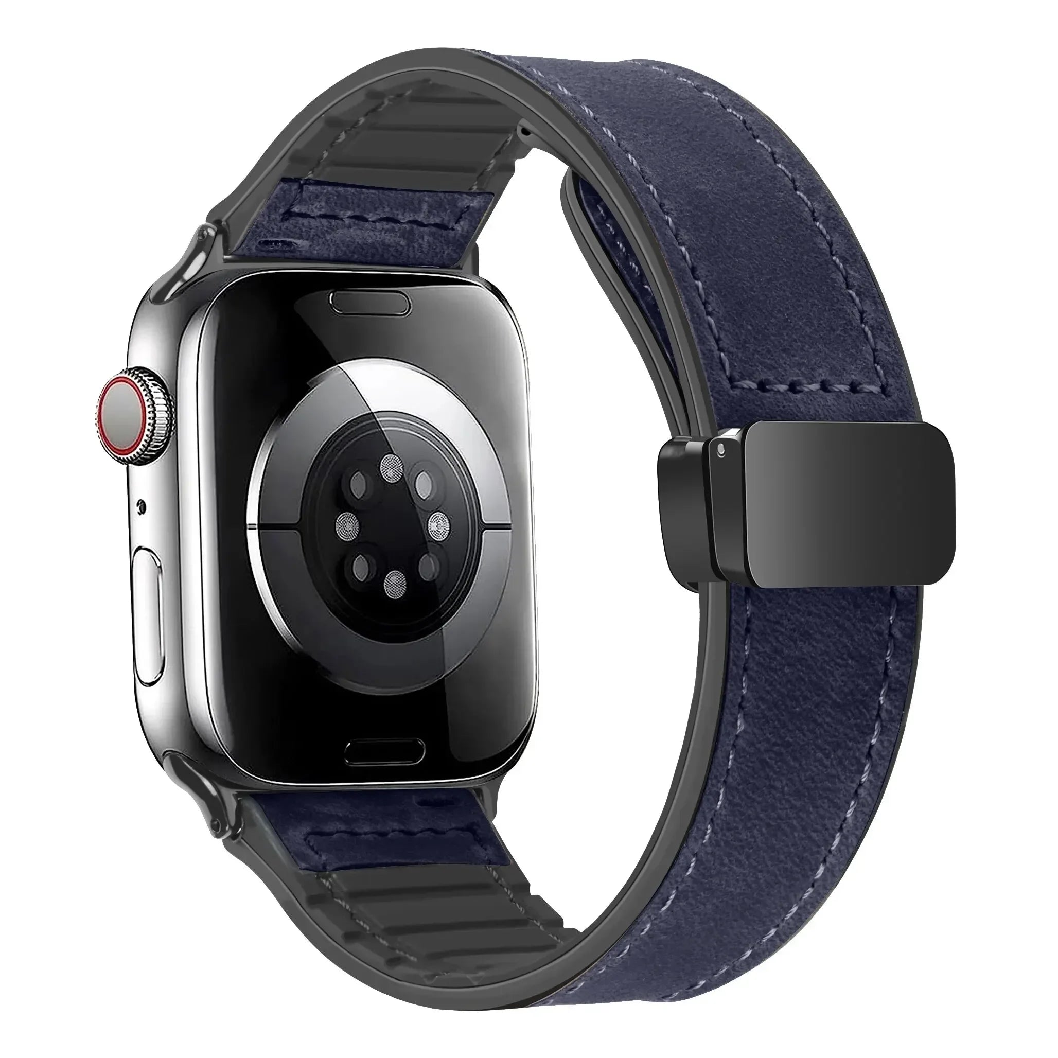 Leather and Silicone Strap For Apple Watch