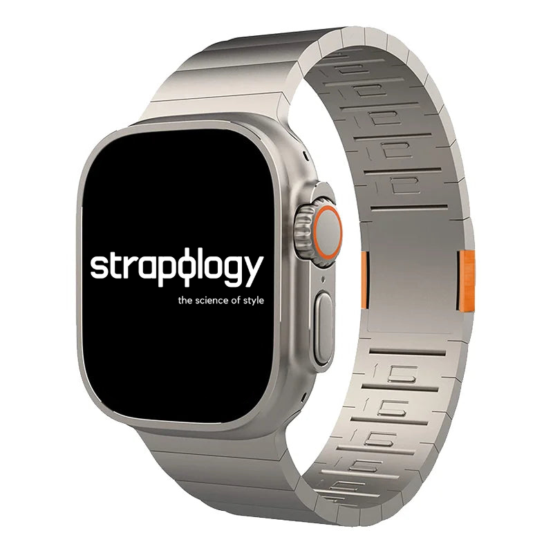 Stainless Steel Magnetic Link Strap for Apple Watch - Main Image