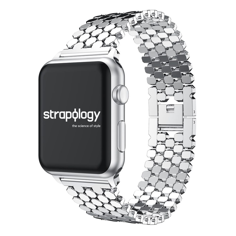 Two tone metal 2025 apple watch bands