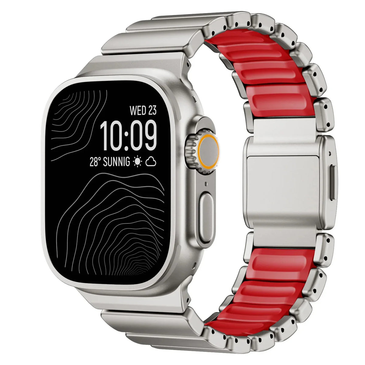 Titanium Silicone Magnetic Strap for Apple Watch