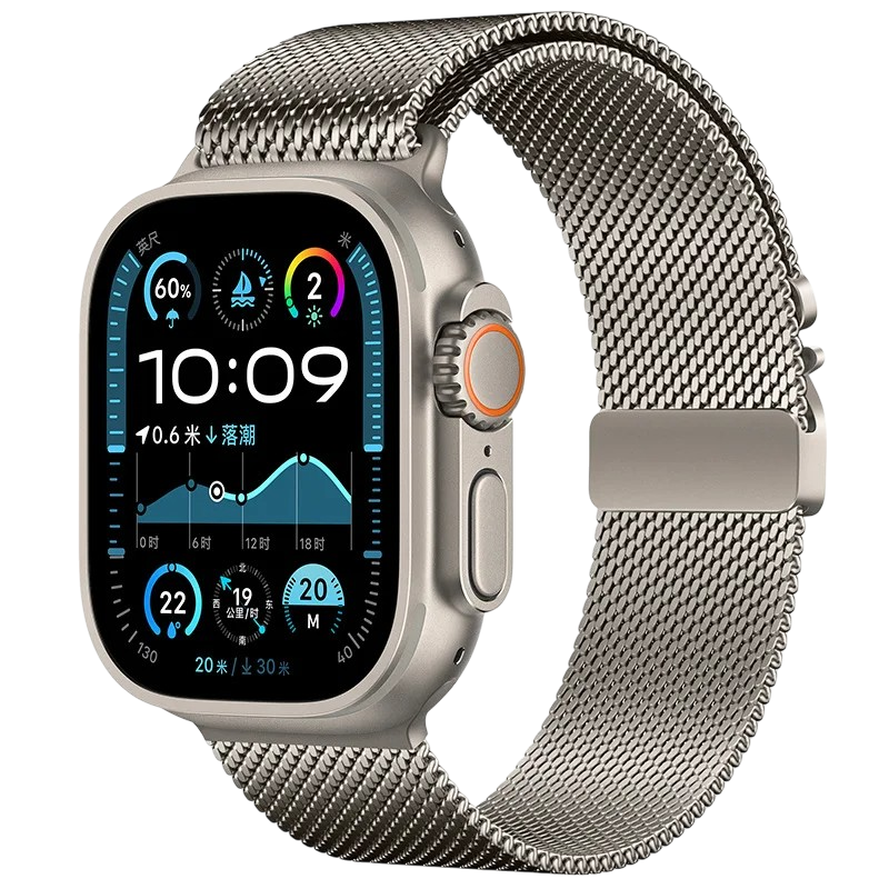 Ultimate Titanium Milanese Loop Strap for Apple Watch