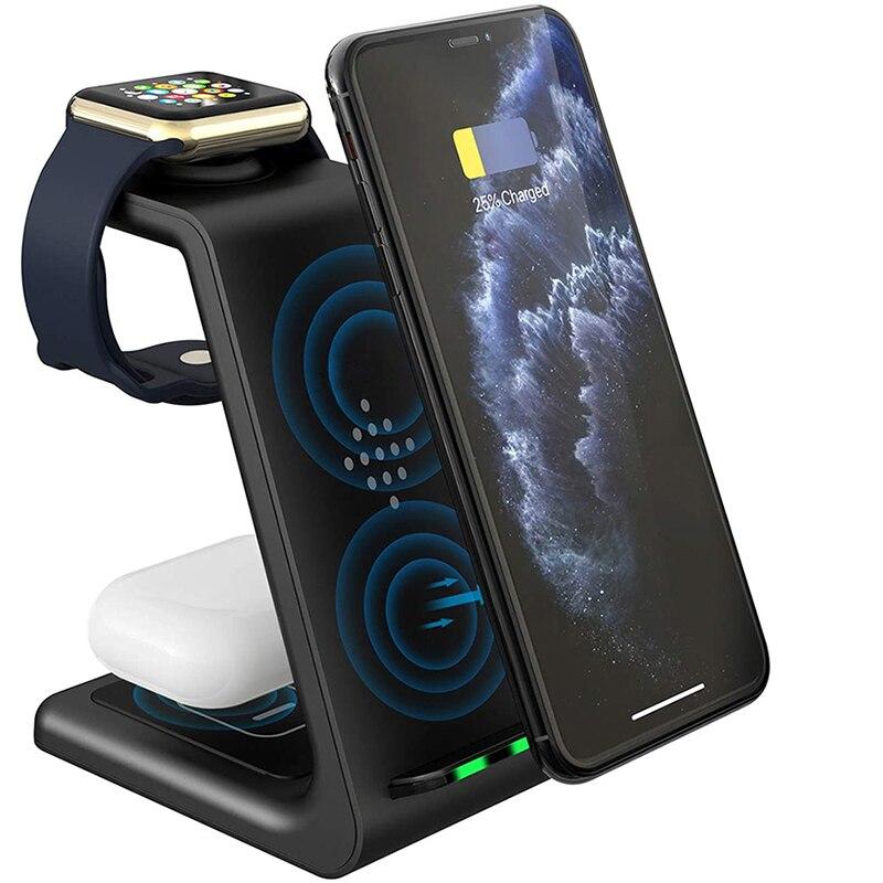 3 in 1 Strapology Wireless Charger Dock for Iphone - Apple Watch & AirPods